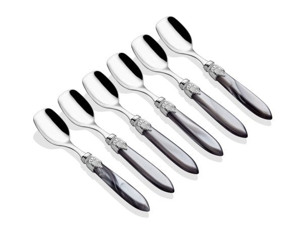 RİVA DOSSİ LAURA CHROME GRİ 6'  LI DONDURMA KAŞIĞI