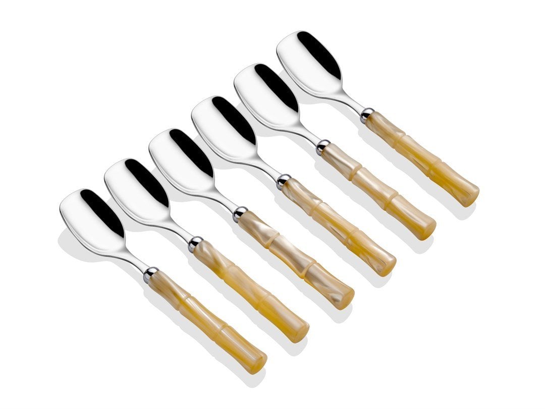 RİVA DOSSİ BAMBOO KEMİK 6 ' LI DONDURMA KAŞIĞI