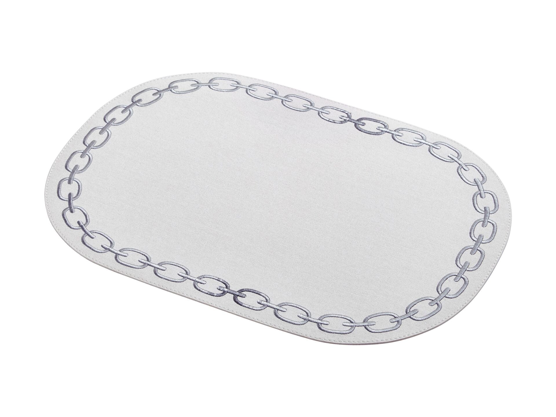 AMERİKAN SERVİS SİLVER NAKIŞLI OVAL