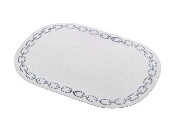 AMERİKAN SERVİS SİLVER NAKIŞLI OVAL