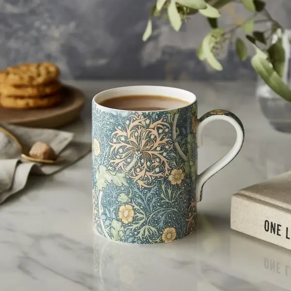 SPODE MORRIS & CO KUPA SEAWEED