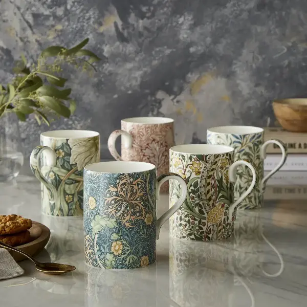 SPODE MORRIS & CO KUPA SEAWEED
