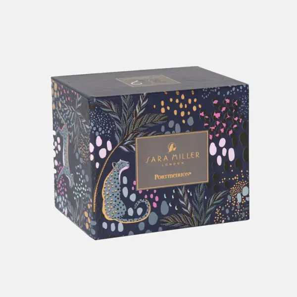 PORTMEIRION SARA MILLER  MIDNIGHT LEOPARD KUPA