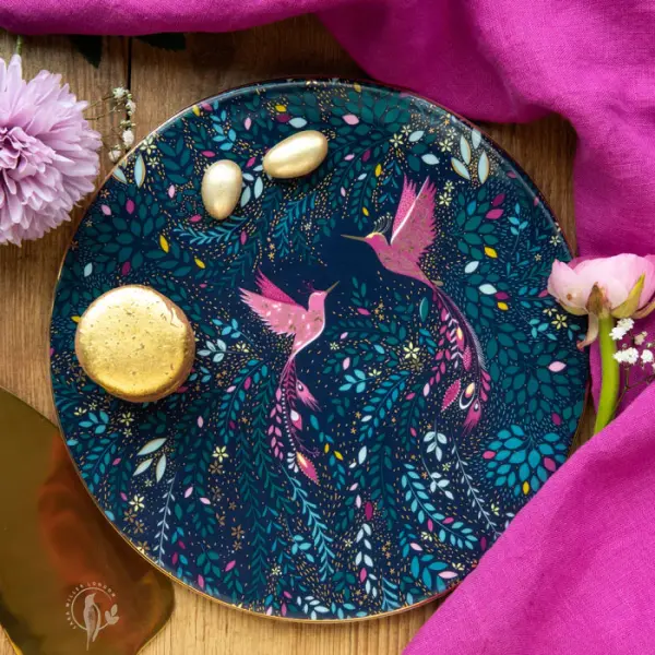 PORTMEIRION SARA MILLER INDIA SUNUM TABAĞI HUMMINGBIRD PARADISE