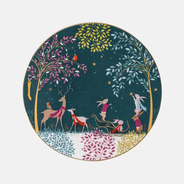 PORTMEIRION SARA MILLER WOODLAND TALES SERVİS TABAĞI DEER&ROBİN