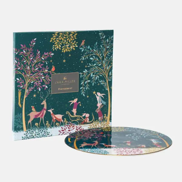 PORTMEIRION SARA MILLER WOODLAND TALES SERVİS TABAĞI DEER&ROBİN