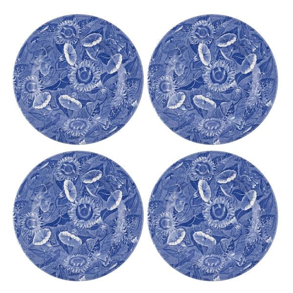 Spode Blue Room Sunflower Düz Yemek Tabağı 27 cm 4’lü Set