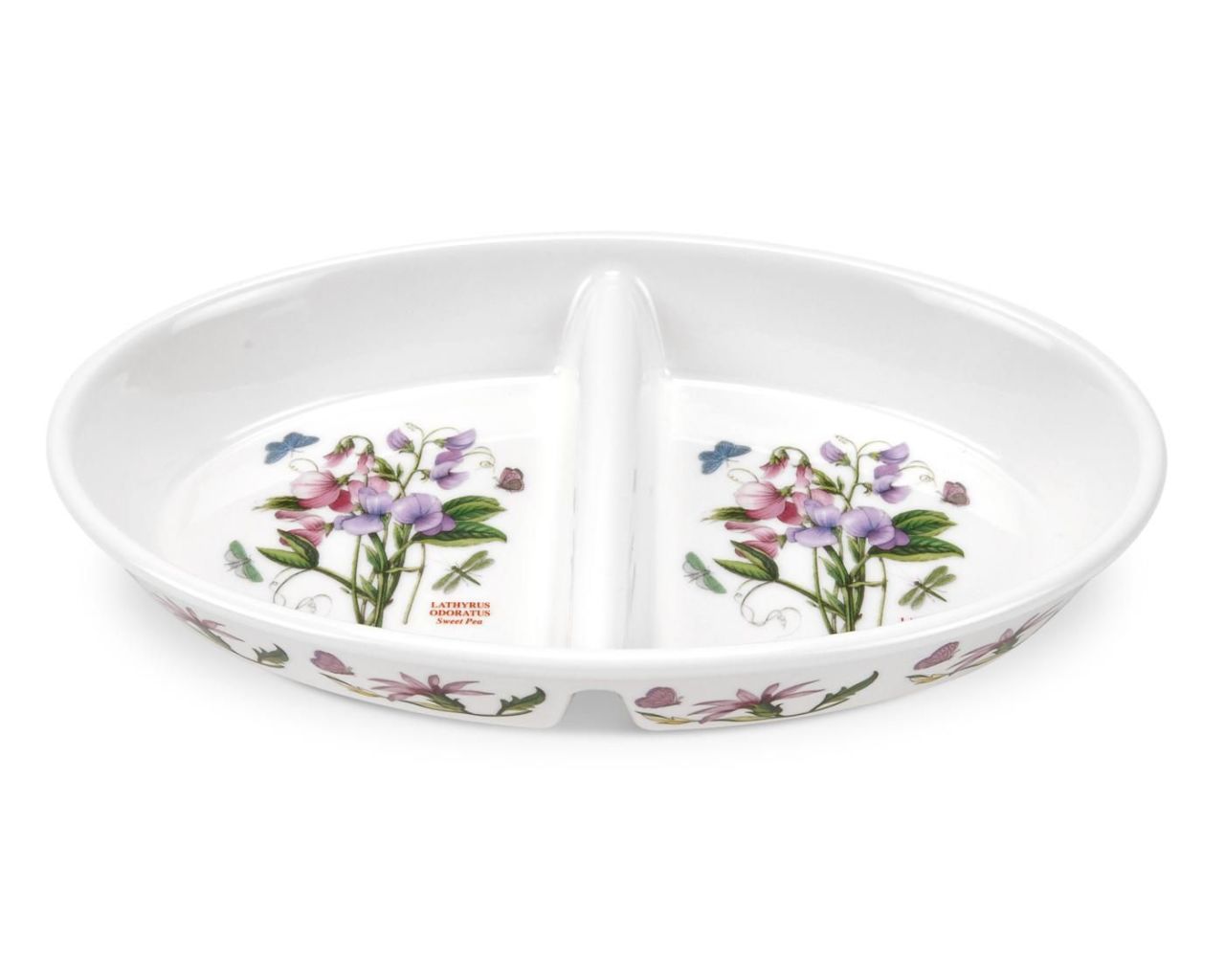 PORTMEIRION BOTANIC GARDEN 2 BÖLMELİ OVAL SUNUM TABAĞI