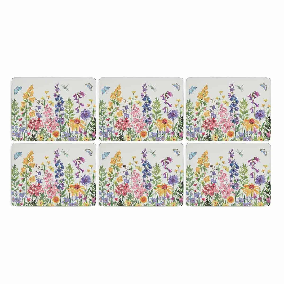 PORTMEIRION WILDLIFE FLOWERS AMERİKAN SERVİS 6 LI ( TATLI TABAĞI BOYUTU)