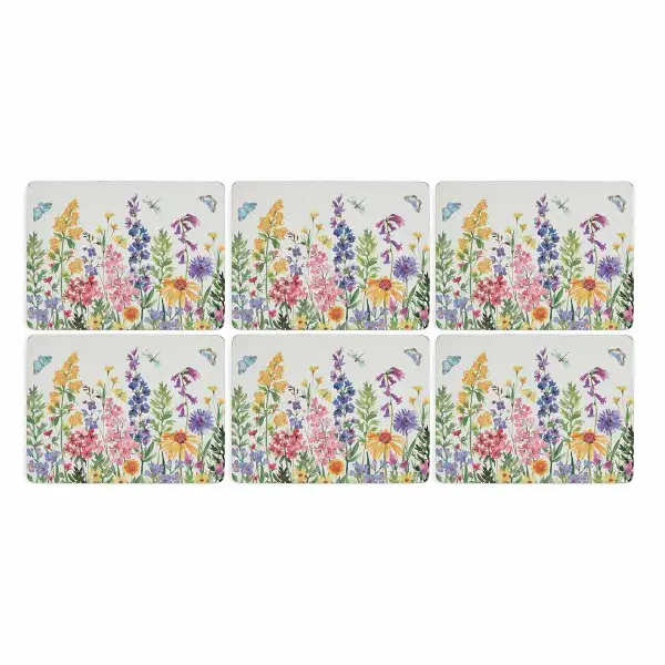 PORTMEIRION WILDLIFE FLOWERS AMERİKAN SERVİS 6 LI ( TATLI TABAĞI BOYUTU)