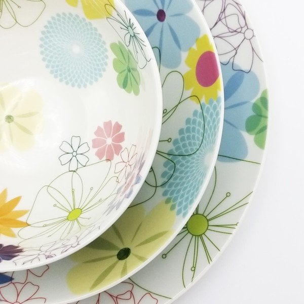 PORTMEIRION CRAZY DAISY 12 KISILIK 60 PARÇA YEMEK TAKIMI