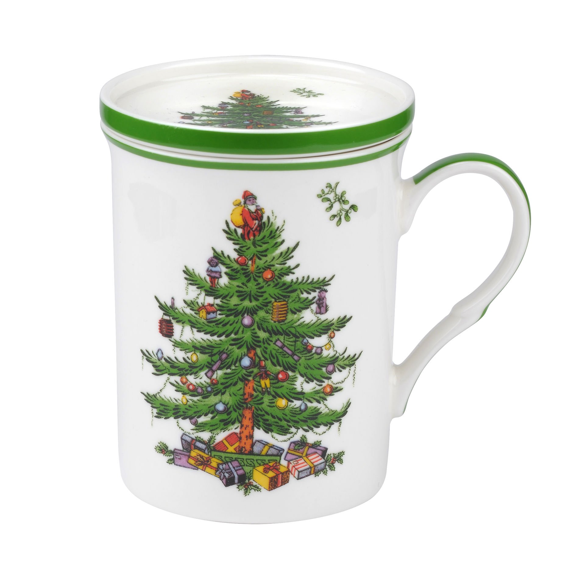 SPODE CHRISTMAS TREE KUPA KAPAKLI
