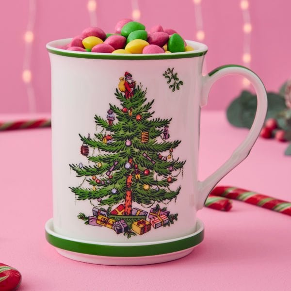 SPODE CHRISTMAS TREE KUPA KAPAKLI