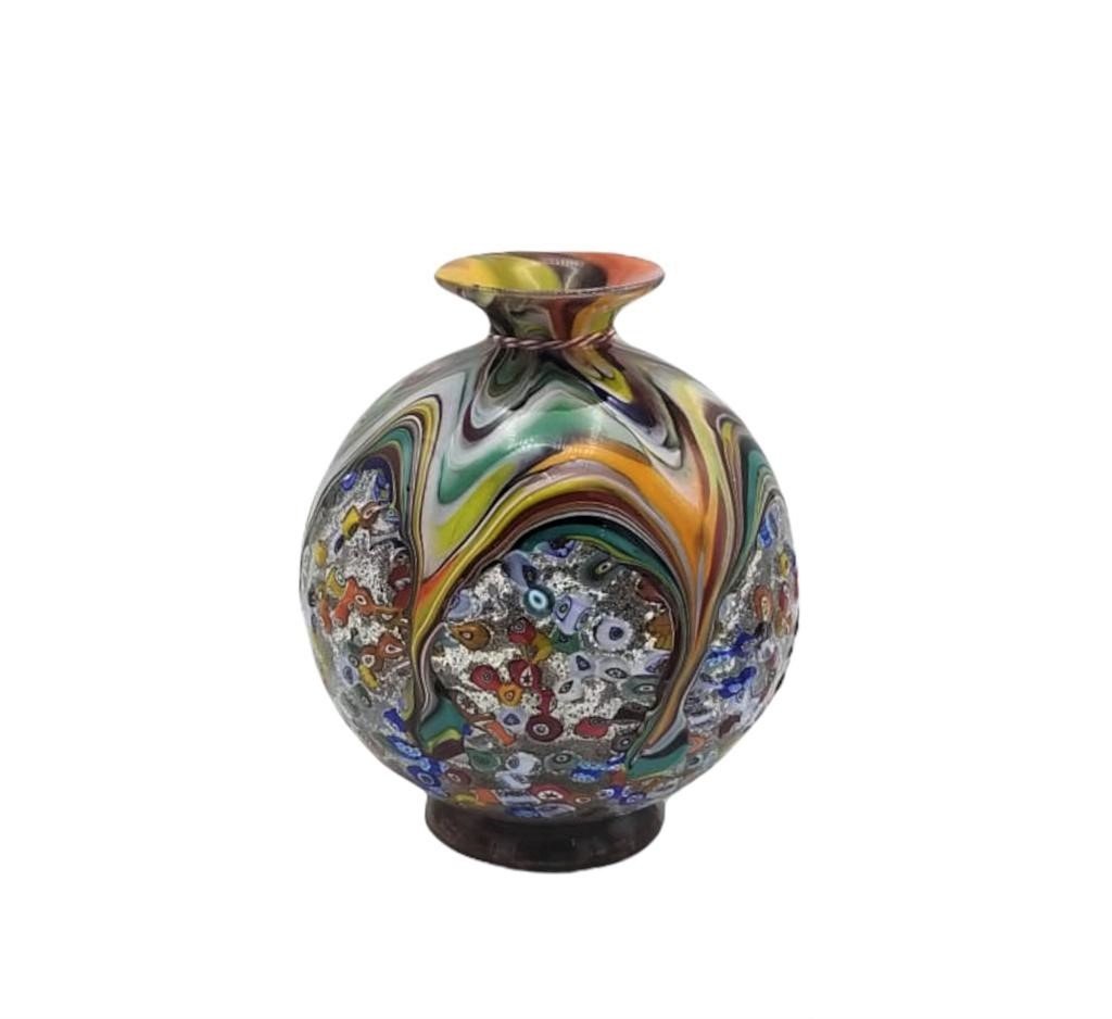 MURANO ÇOK RENKLİ VAZO 19CM