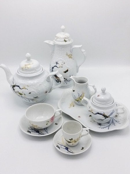 ROSENTHAL SANSSOUCI CHAMBRE BLEUE 12 KİŞİLİK 29 PARÇA  ÇAY/ KAHVE TAKIMI