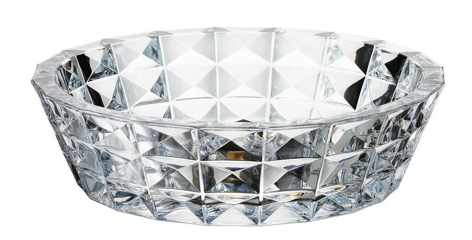 Bohemya Kristal- Yayvan Kase- Model:  Diamond Çap: 32,5cm