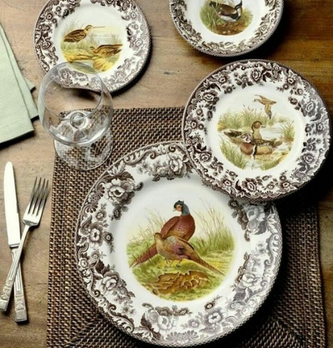 SPODE WOODLAND 6 KİŞİLİK 5 BOY TABAK 30 PARÇA YEMEK TAKIMI