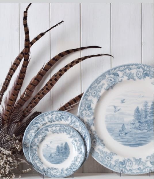 SPODE DELAMERE LAKESIDE (GÖL) 6 KİŞİLİK 3 BOY TABAK 18 PARÇA KAHVALTI TAKIMI