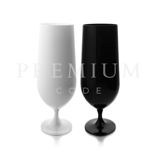 PREMIUM CODE MAGGIORE BLACK WHITE BİRA BARDAĞI 2'Lİ