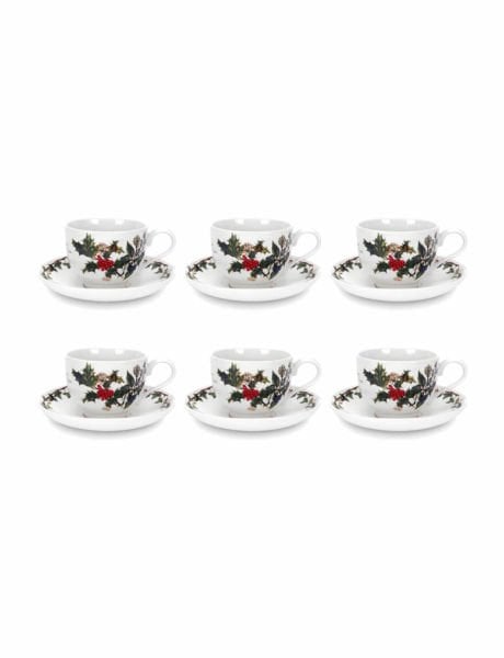 PORTMEIRION HOLLY IVY ÇAY FİNCANI 6 LI
