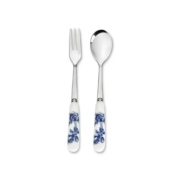Aynsley Elizabeth Mavi Çay Kaşığı ve Pasta Çatalı
