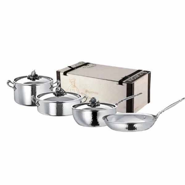 RUFFONİ 7 PARÇA TENCERE & TAVA SETİ SEBZE DEKORLU