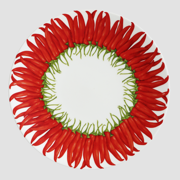 Taitu Milano Red Sun Düz Yemek Tabağı 28cm