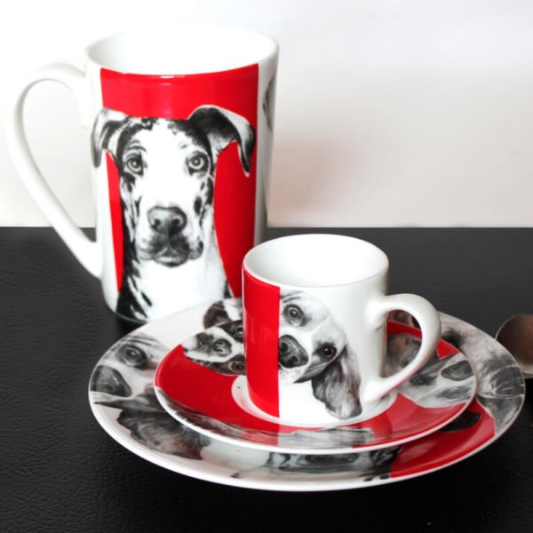 Taitu Milano Best Friends Espresso/Türk Kahve Fincanı Köpek Desen