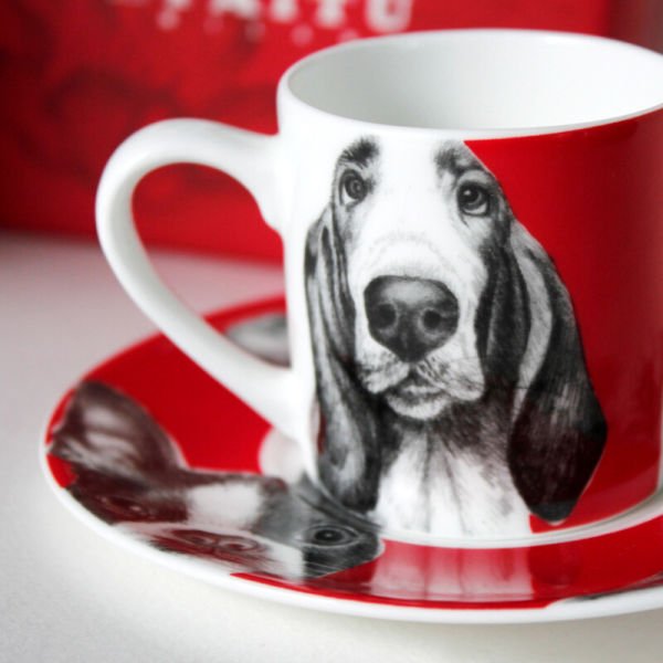 Taitu Milano Best Friends Espresso/Türk Kahve Fincanı Köpek Desen