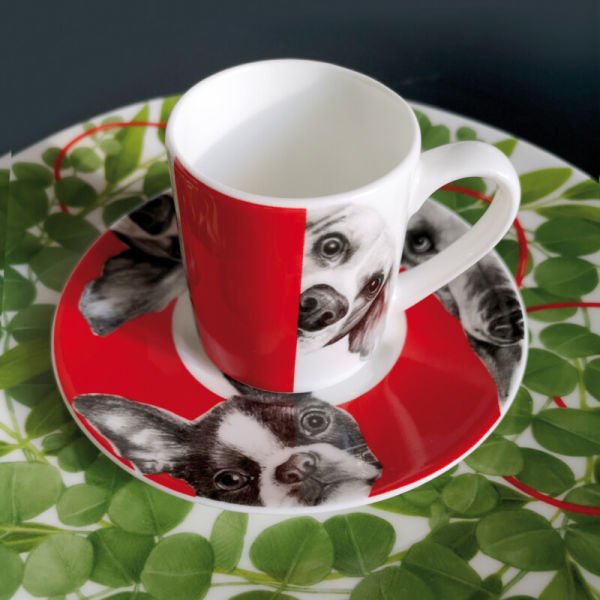 Taitu Milano Best Friends Espresso/Türk Kahve Fincanı Köpek Desen