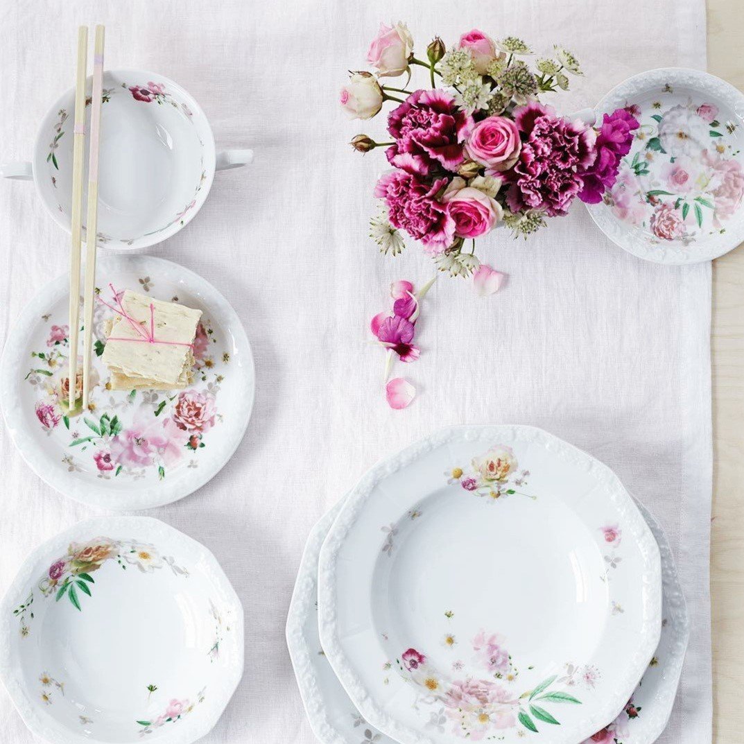 ROSENTHAL MARIA PINK ROSE 12 KİŞİLİK 51 PARÇA YEMEK TAKIMI