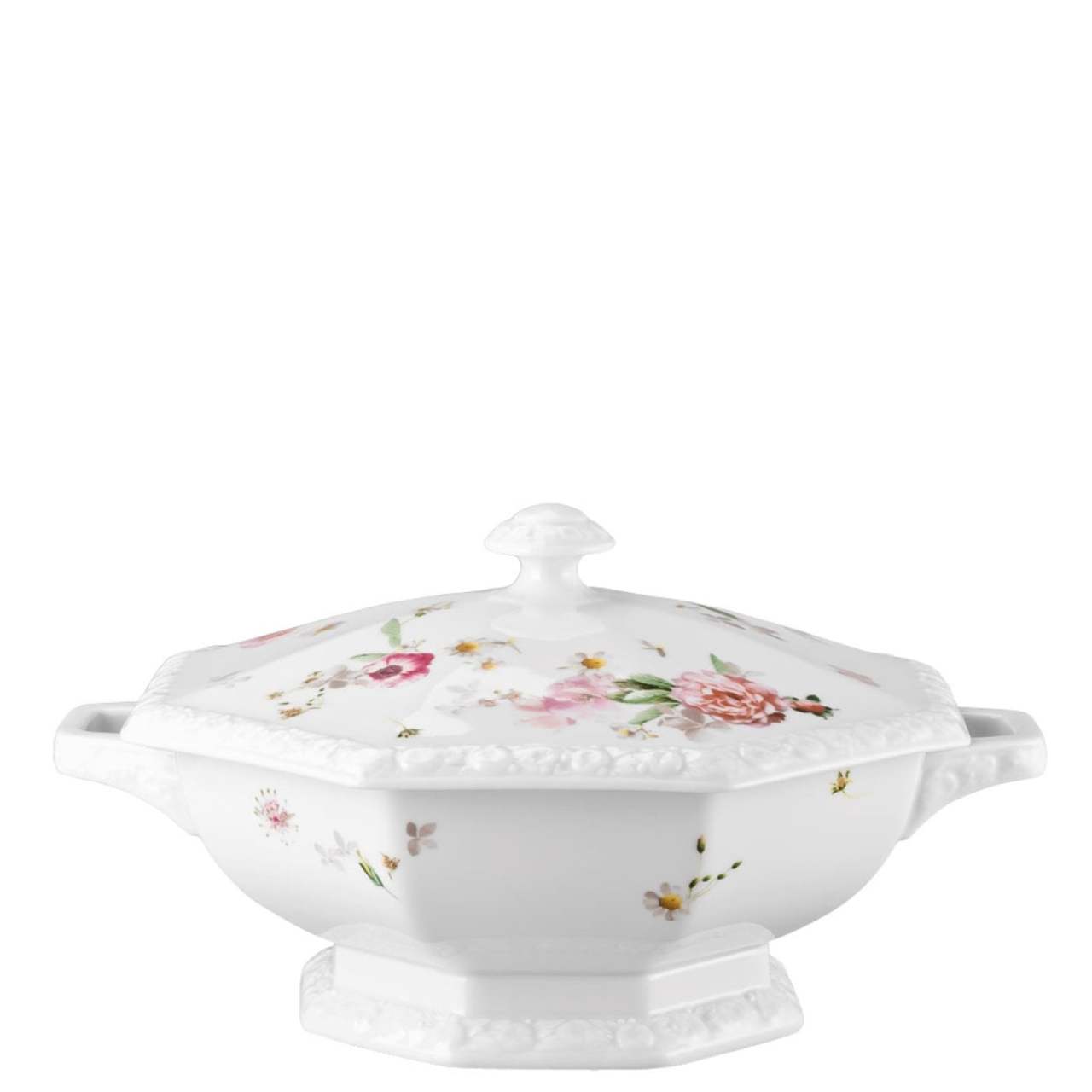 ROSENTHAL MARIA PINK ROSE ORTA BOY KAPAKLI YEMEK KASESİ