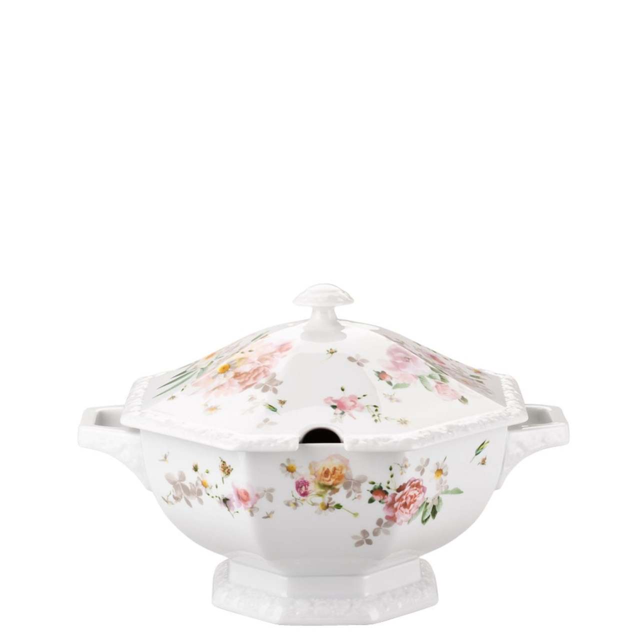 ROSENTHAL MARIA PINK ROSE EN BÜYÜK KAPAKLI ÇORBA KASESİ