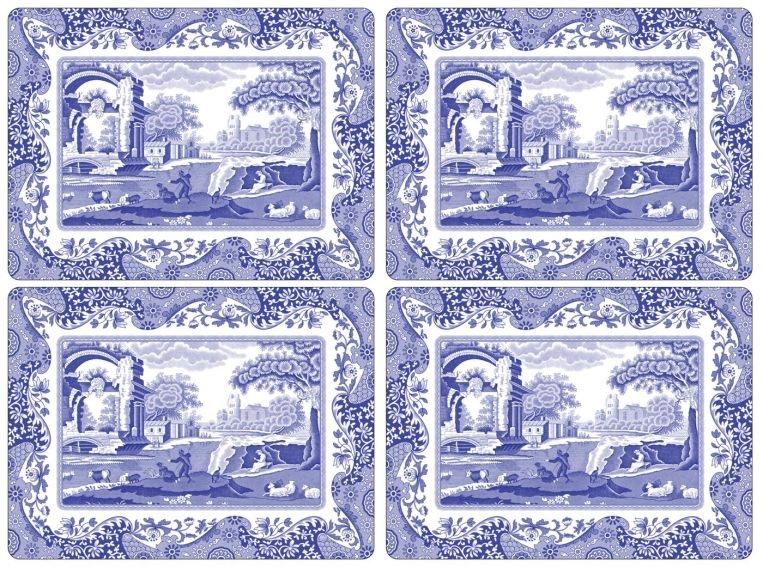 Spode Blue Italian Amerikan Servis 4’lü Set