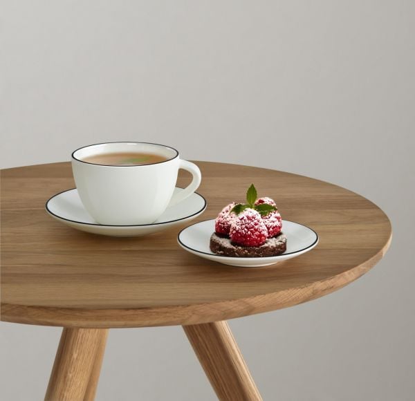 ASA SELECTION ÇAY FİNCANI SİYAH ÇİZGİLİ