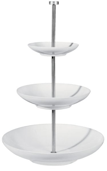 ASA Selection Metal ve Porselen Etajer 3 Katlı