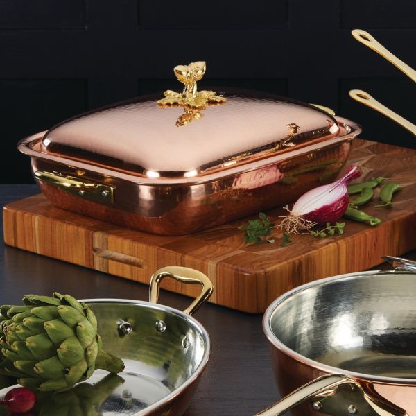 RUFFONI- HISTORIA DEKOR MODEL- KAPAKLI SUNUM KABI-  KALAYLI DİKDÖRTGEN