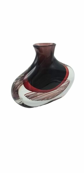MURANO BORDO KIRMIZI VAZO 24 CM