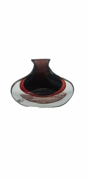 MURANO BORDO KIRMIZI VAZO 24 CM