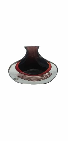 MURANO BORDO KIRMIZI VAZO 24 CM