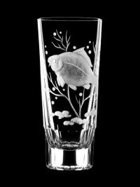 AİDA KRİSTAL SHOT BARDAĞI 6 LI BALIK DESEN 90ML
