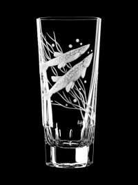 AİDA KRİSTAL SHOT BARDAĞI 6 LI BALIK DESEN 90ML