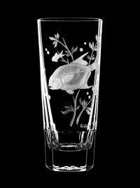AİDA KRİSTAL SHOT BARDAĞI 6 LI BALIK DESEN 90ML