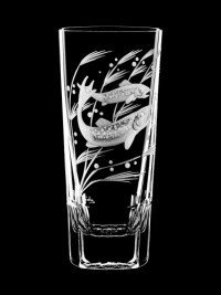 AİDA KRİSTAL SHOT BARDAĞI 6 LI BALIK DESEN 90ML