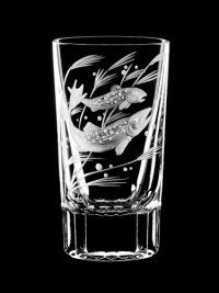AİDA KRİSTAL SHOT BARDAĞI 6 LI BALIK DESEN 60ML