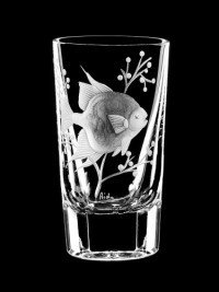 AİDA KRİSTAL SHOT BARDAĞI 6 LI BALIK DESEN 60ML
