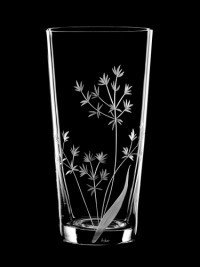 AİDA KRİSTAL SU BARDAĞI 6 LI BİTKİ DESEN 410ML