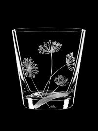 AİDA KRİSTAL VİSKİ BARDAĞI 6 LI BİTKİ DESEN 330ML