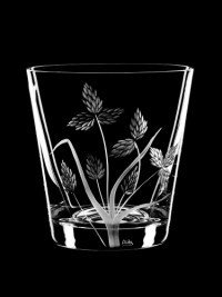 AİDA KRİSTAL VİSKİ BARDAĞI 6 LI BİTKİ DESEN 330ML