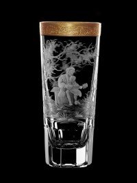 AİDA KRİSTAL SHOT BARDAĞI 6 LI MÜZİSYEN DESEN 90ML